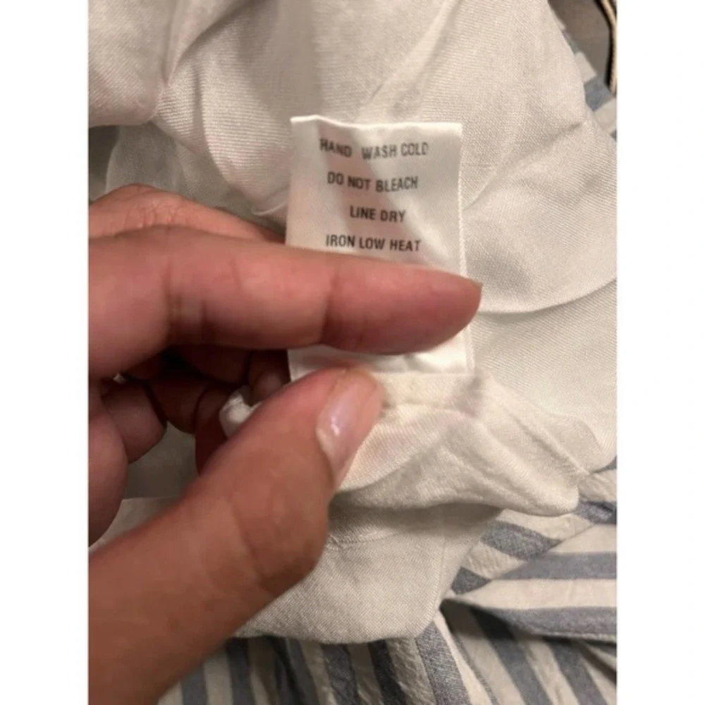 Urban Outfitters Lumiere Striped Smocked Babydoll Dress SZ L - Picture 5 of 10